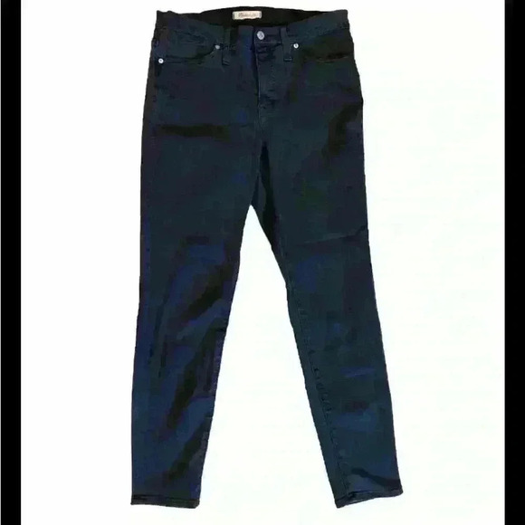 COPY - MADEWELL Womens 9” High Rise Skinny Jeans In Black size 31 - Picture 1 of 5